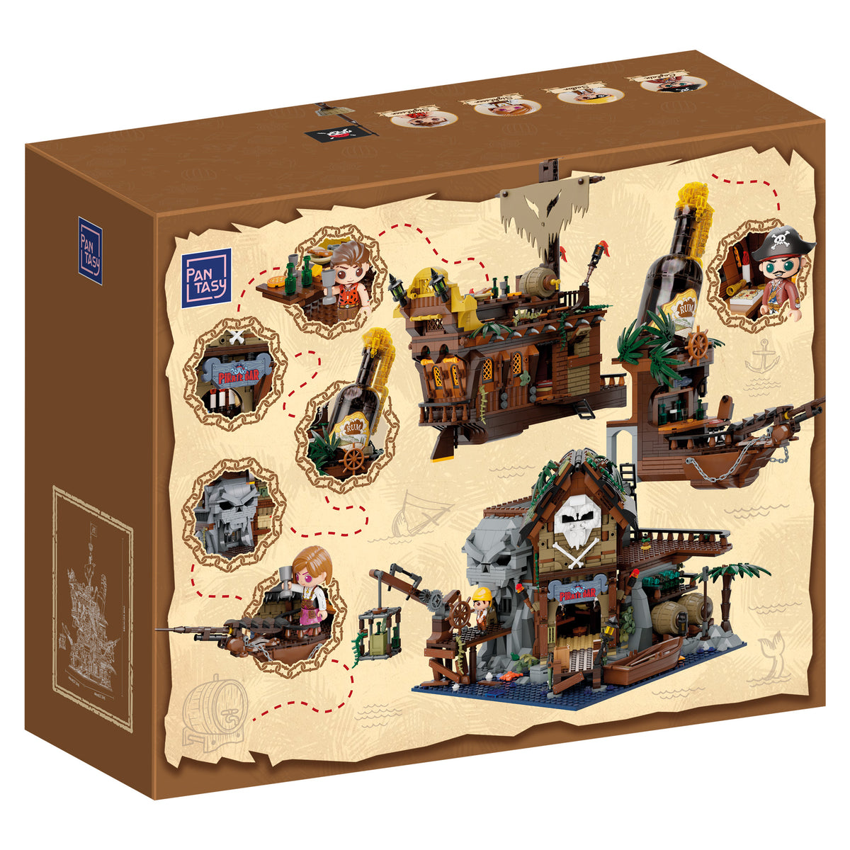 Pantasy The Pirates Pub Ship Building - 2814 pcs