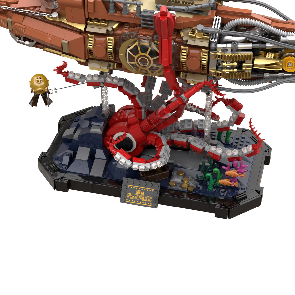 Pantasy The Nautilus Steampunk Submarine - 2552 pcs