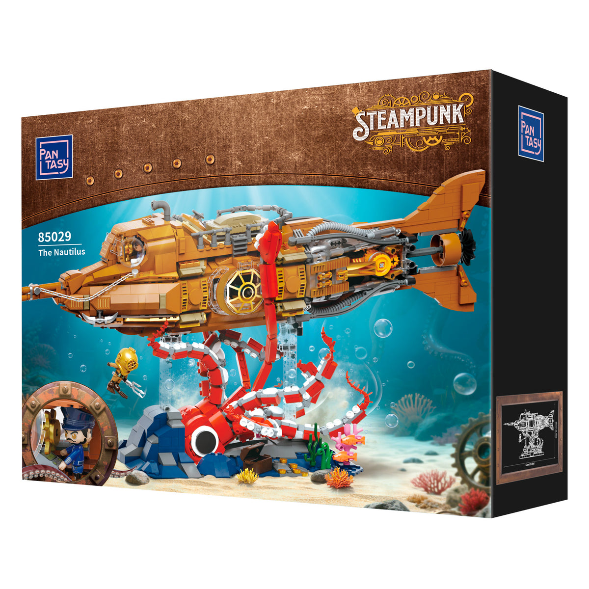 Pantasy The Nautilus Steampunk Submarine - 2552 pcs