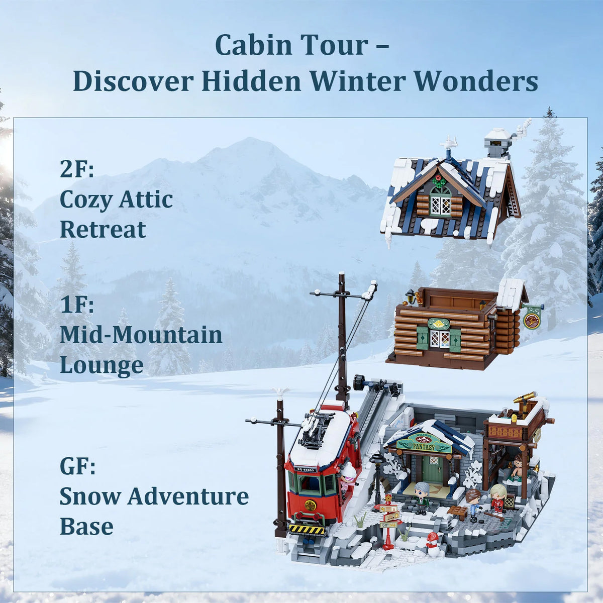Pantasy Mountain Summit Ski Cabin - 3135 pcs