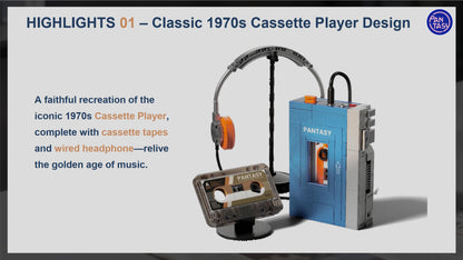 Pantasy Retro Tape Cassette Player - 569 pcs