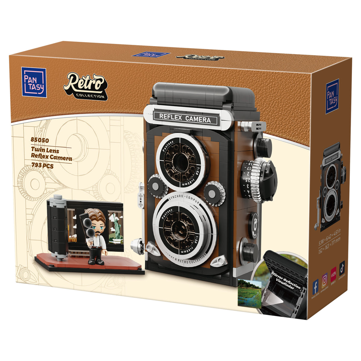 Pantasy Retro Twin Lens Reflex Camera - 793 pcs