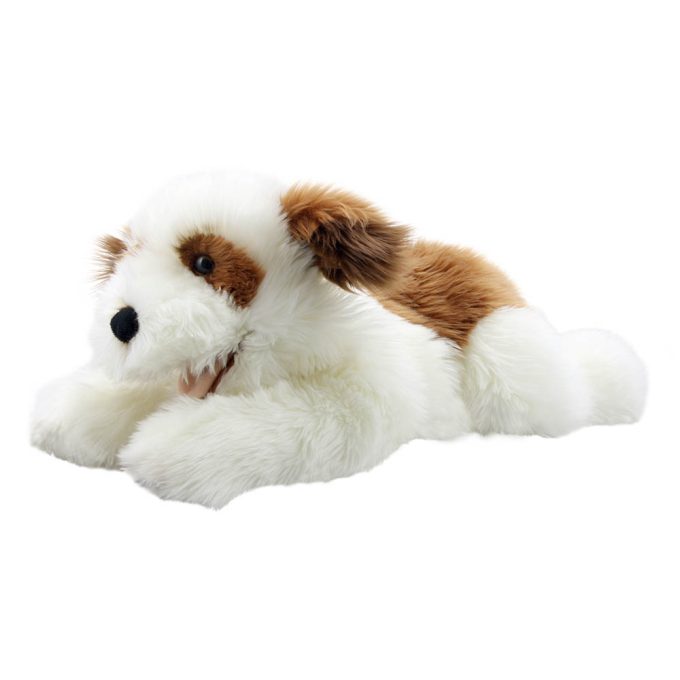The Puppet Company Playful Puppies Brown & White Puppy