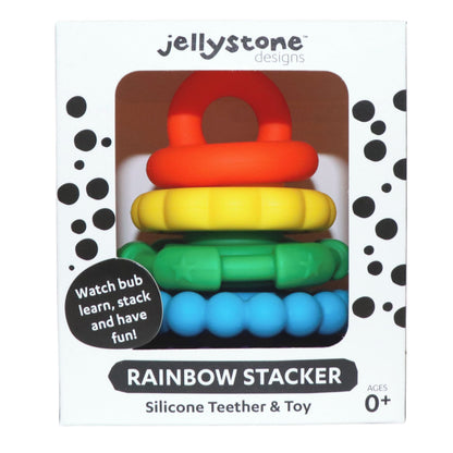 Jellystone Rainbow Stacker & Teether Toy - Bright