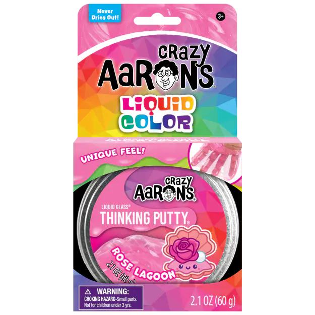 Crazy Aaron's  Thinking Putty 3.5" - Rose Lagoon
