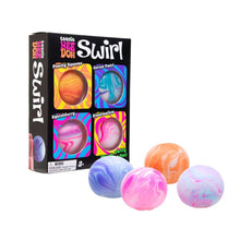 Schylling NeeDoh Swirl Teenie Classic Groovy Glob Marbled Look Stress Ball 4 Pack