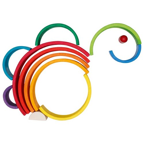 Goki Rainbow Building Blocks - 11 Pieces