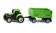 Siku 1:87 Deutz-Fahr With Fortuna 4 Wheel Trailer
