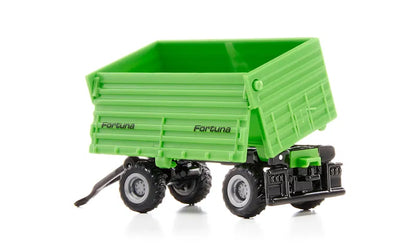 Siku 1:87 Deutz-Fahr With Fortuna 4 Wheel Trailer