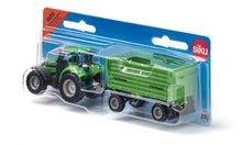 Siku 1:87 Deutz-Fahr With Fortuna 4 Wheel Trailer