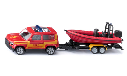 Siku Land Rover Defender W/Boat