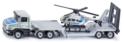 Siku 1:87 Police Low Loader W/Helicopter