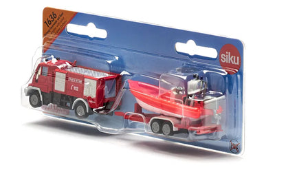 Siku 1:87 Unimog Fire Engine W/Boat