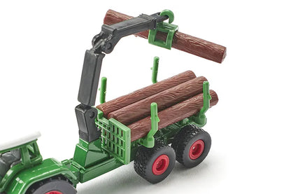 Siku 1:87 Fendt Tractor W/Forestry Trailer