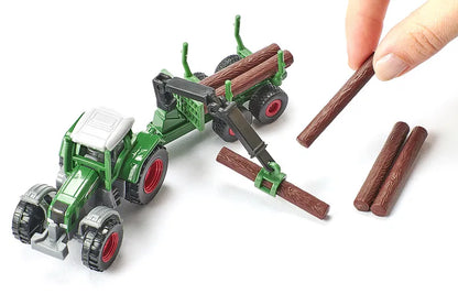 Siku 1:87 Fendt Tractor W/Forestry Trailer