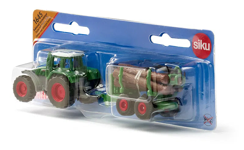 Siku 1:87 Fendt Tractor W/Forestry Trailer
