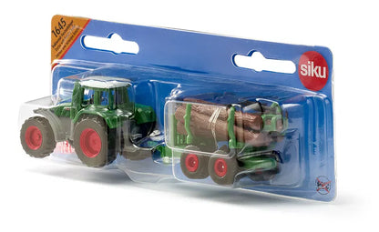 Siku 1:87 Fendt Tractor W/Forestry Trailer