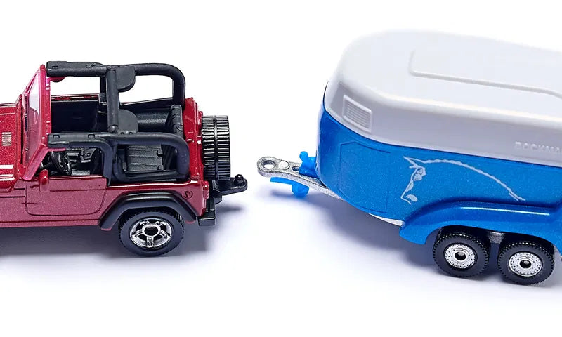Siku 1:87 Jeep W/Horse Trailer