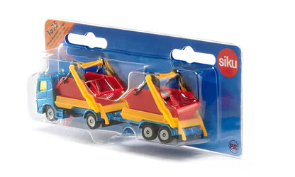 Siku 1:87 Truck With Skip & Trailer