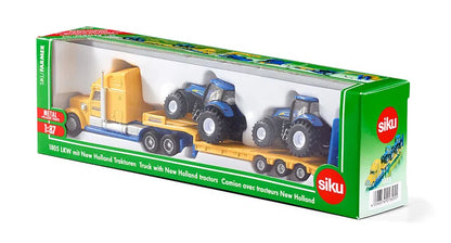 Siku 1:87 Truck W/2 New Holland Tractors