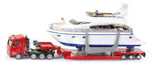 Siku 1:87 Low Loader Transporter W/Yacht