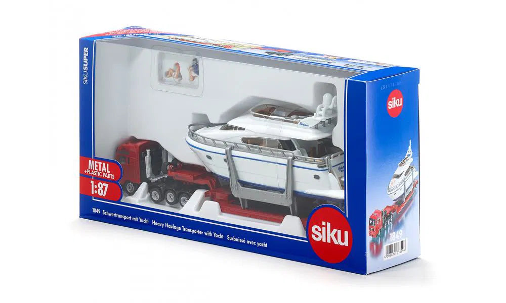 Siku 1:87 Low Loader Transporter W/Yacht