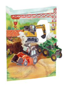 Santoro Tractors And Diggers Swing Card