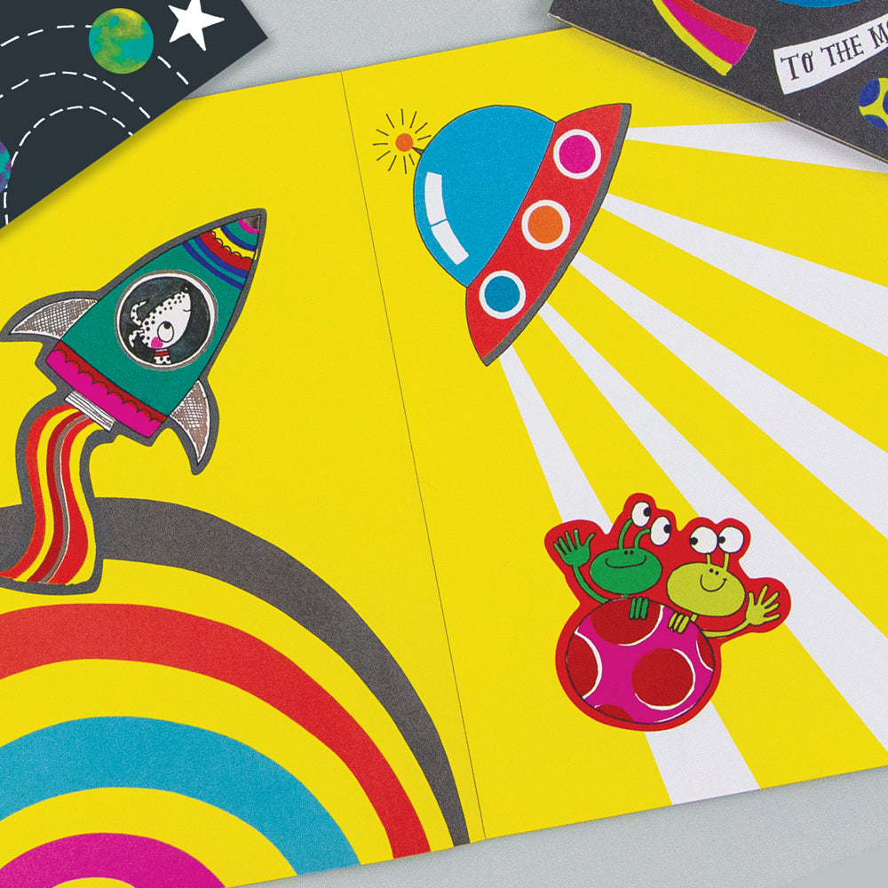 Rachel Ellen Sticker Scene Books - To The Moon