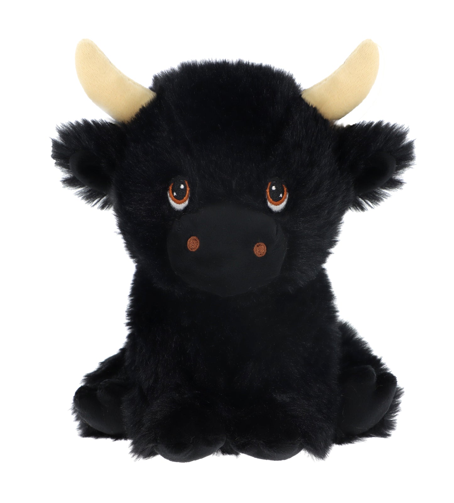 Keel Toys 18cm Keeleco Black Shaggy Cow