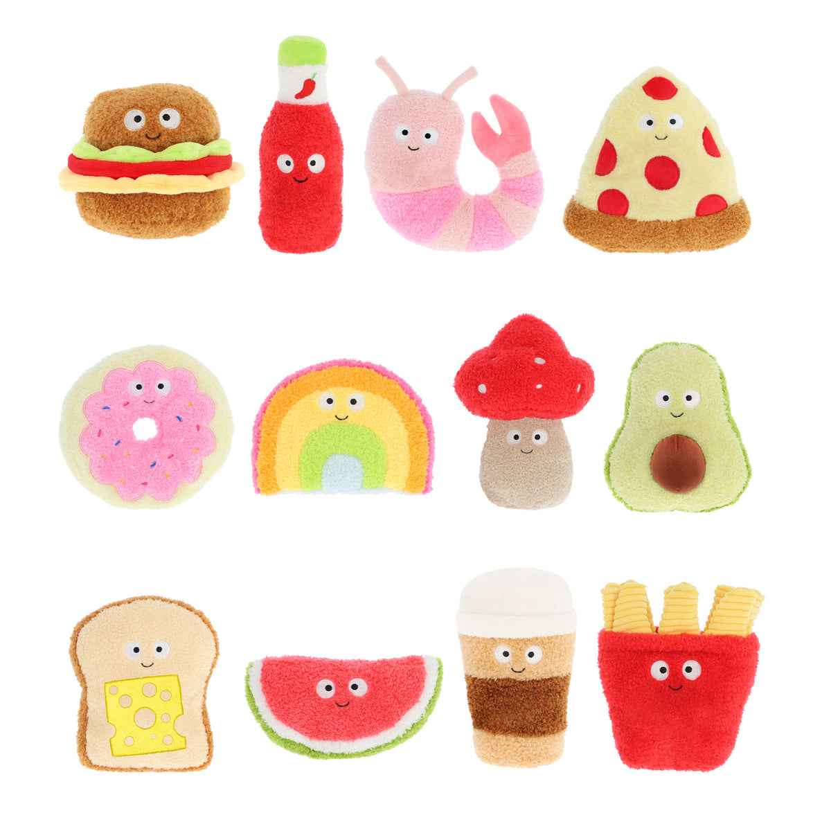 Keel Toys  18cm Keeleco Snackies 12 Asstd (1 chosen at random)