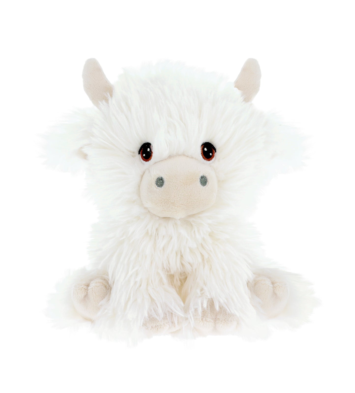 Keel Toys 18cm Keeleco Cream Shaggy Cow