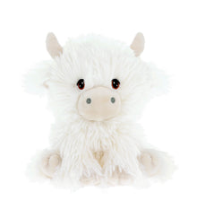 Keel Toys 18cm Keeleco Cream Shaggy Cow