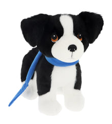 Keel Toys 23cm Keeleco Puppy Love on Lead Border Collie
