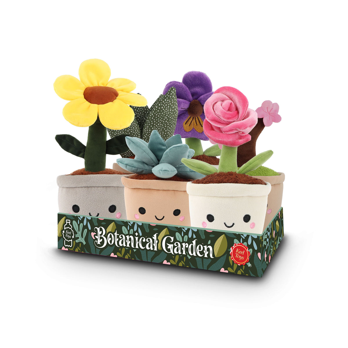 Keel Toys  25cm Keeleco Botanical Garden 6 Asstd