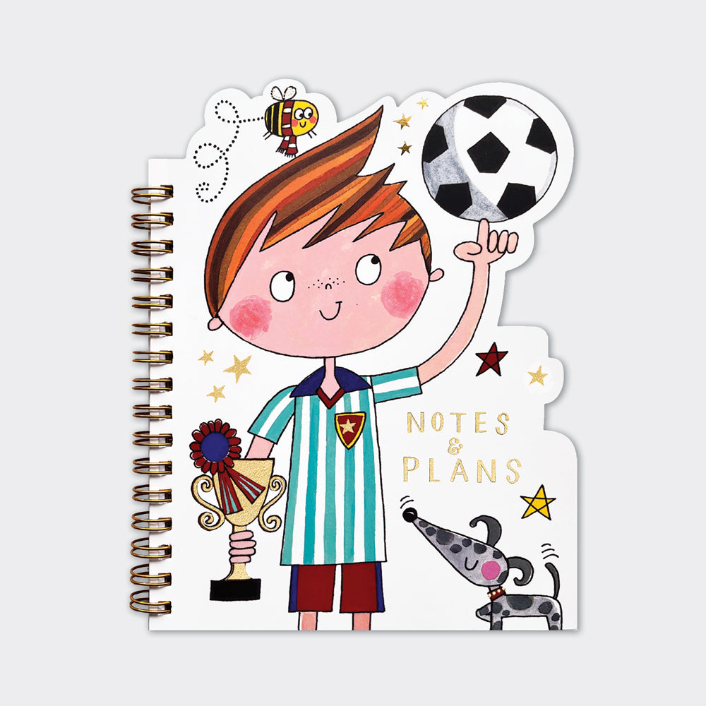 Rachel Ellen Shaped Notebooks - Footballer