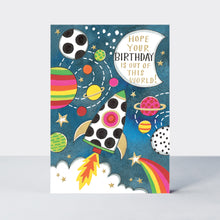 Rachel Ellen Spot - Out Of This World/Birthday Rocket Card