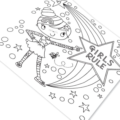 Rachel Ellen Girls Rule Colouring Book
