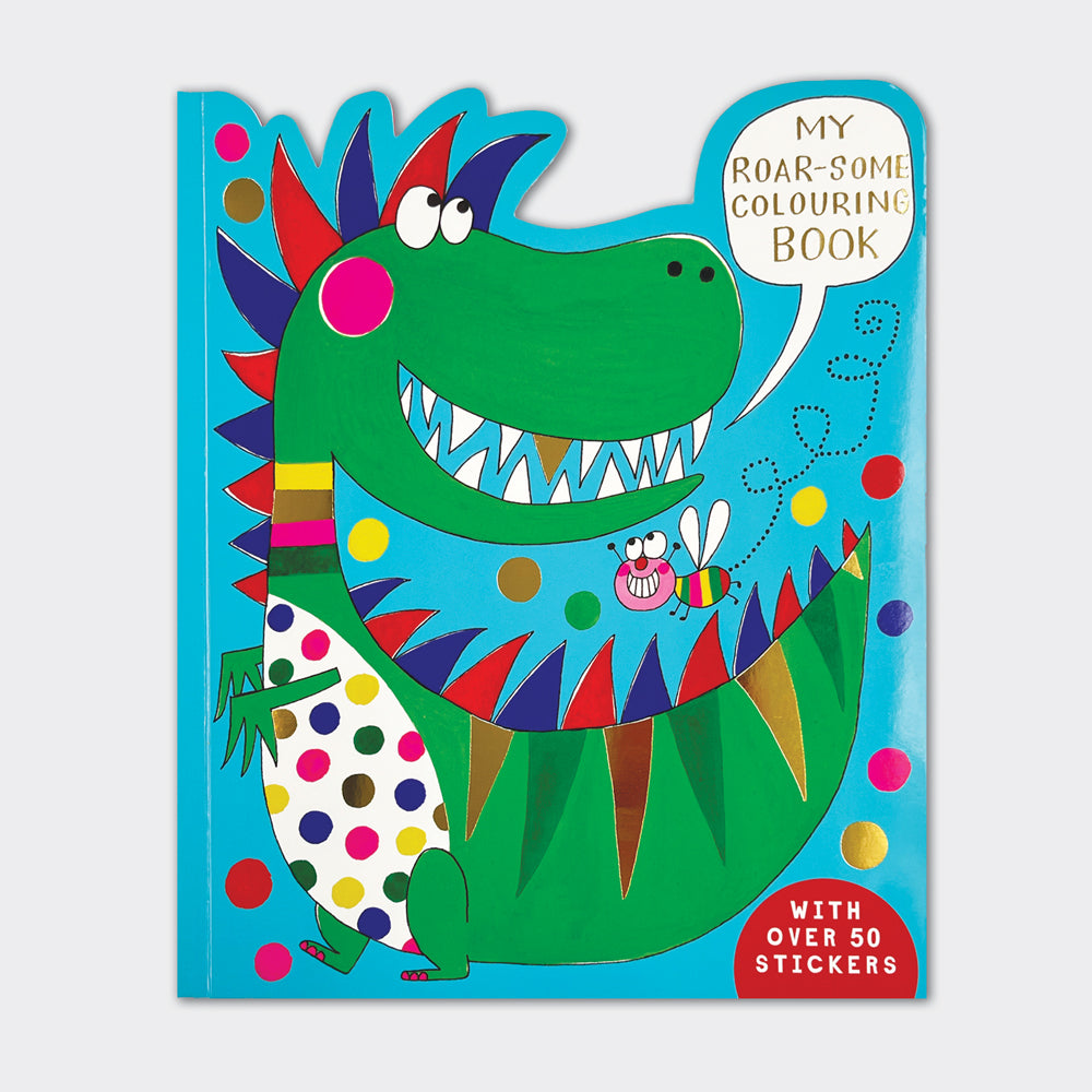 Rachel Ellen Dinosaur Die-Cut Colouring Book With Stickers