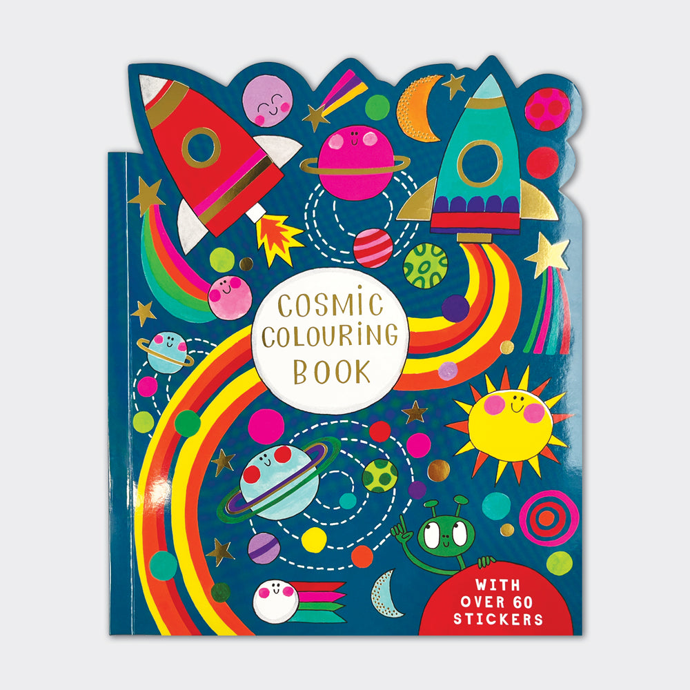 Rachel Ellen Cosmic Die-Cut Colouring Book With Stickers