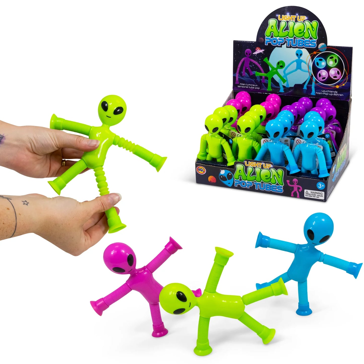 HGL Light Up Alien Pop Tubes (1 Chosen at Random)