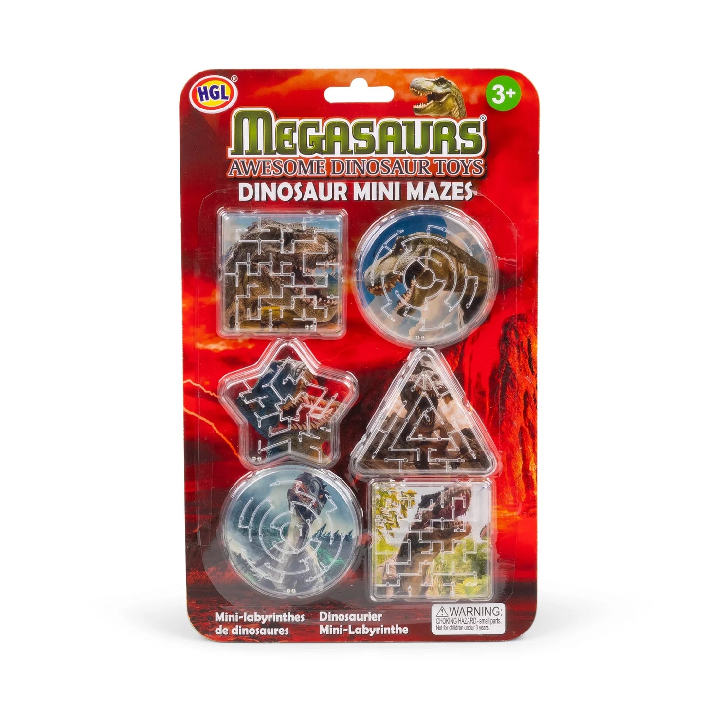 HGL 6Pk Dinosaur Mini Mazes