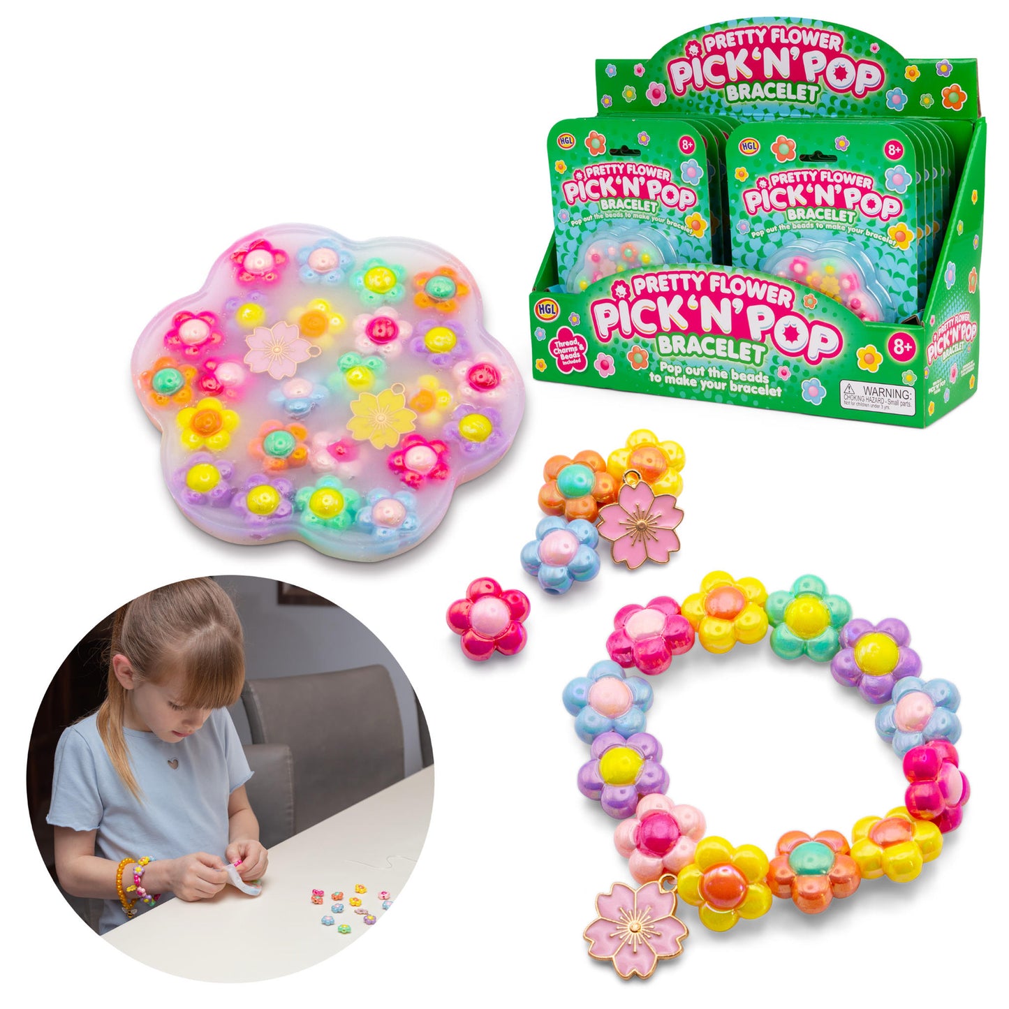 HGL Pick N Pop Bracelets Pretty Flower
