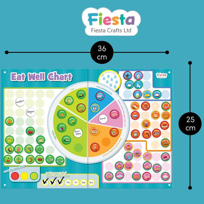 Fiesta Crafts Magnetic Eat Well Chart