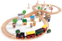 Tidlo 50 Piece Wooden Train