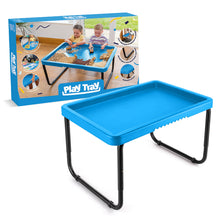 Plastic Play Tray Table for Indoor and Outdoor Play - Blue