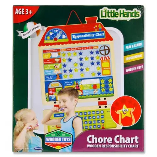 Little Hands Wooden Education Game Responsibility Chore Chart