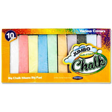 World of Colour  Box 10 Jumbo Chalk Coloured