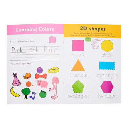 Ormond A4 14Pg Wipe Clean Activity Book WPen Colours & Shapes