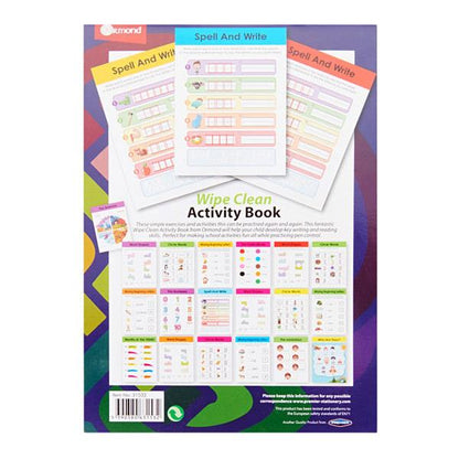Ormond A5 22Pg Wipe Clean Activity Book WPen  Spell