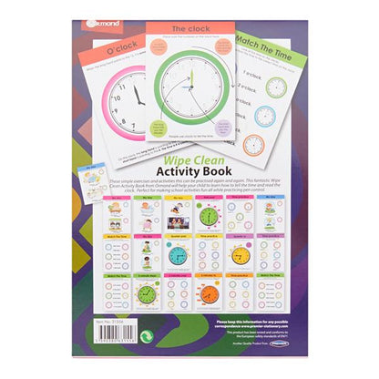 Ormond  A5 22Pg Wipe Clean Activity Book WPen  Time